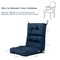 Tufted Outdoor Patio Chair Seating Pad with 4 Attached String Ties